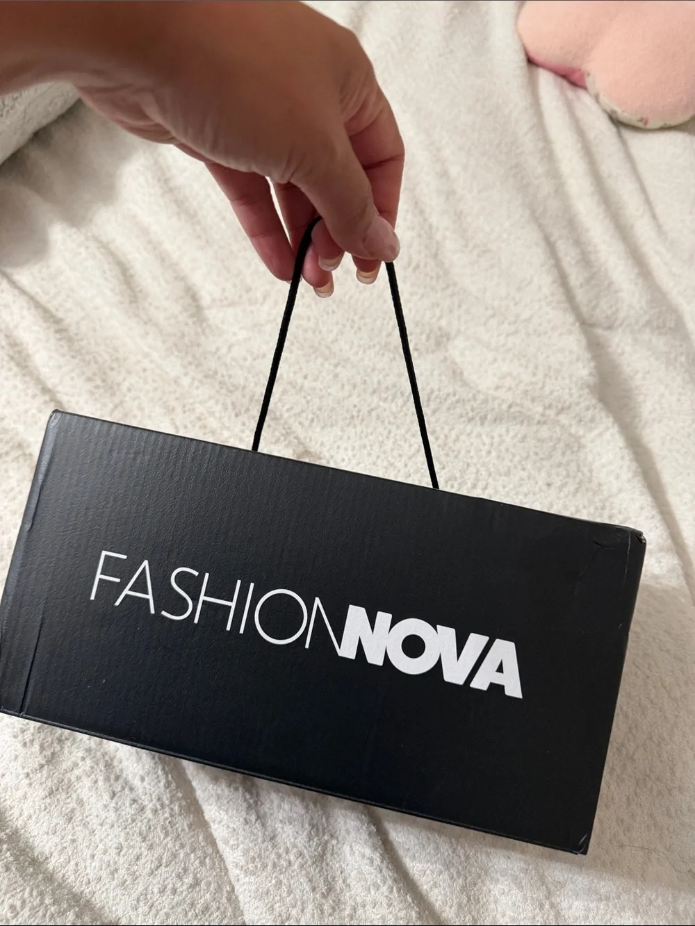 Fashion Nova Kitten slip on heels thong sandals black sz 6